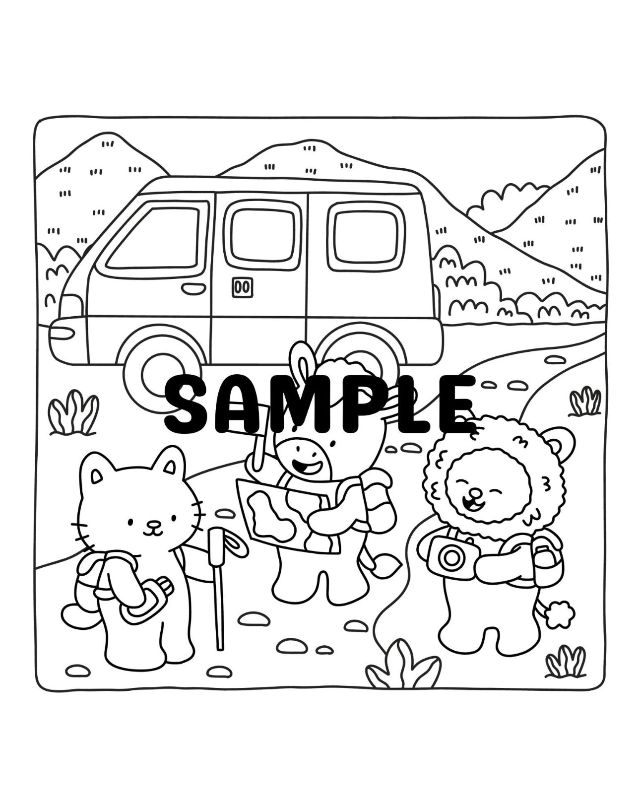 Road Trip Venner - Print Selv
