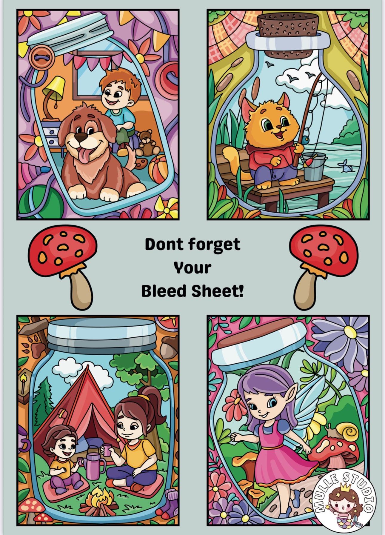 Don’t forget your Bleed Sheet