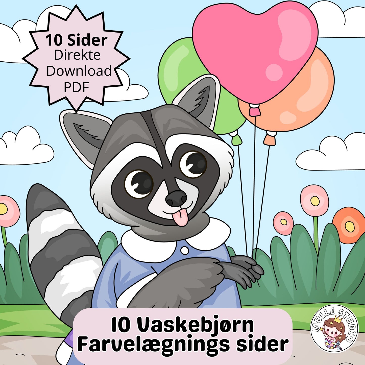 Vaskebjørne 1 - Print selv