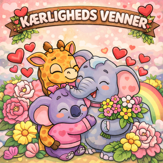 Kærligheds venner - Print Selv Hygge Pakke