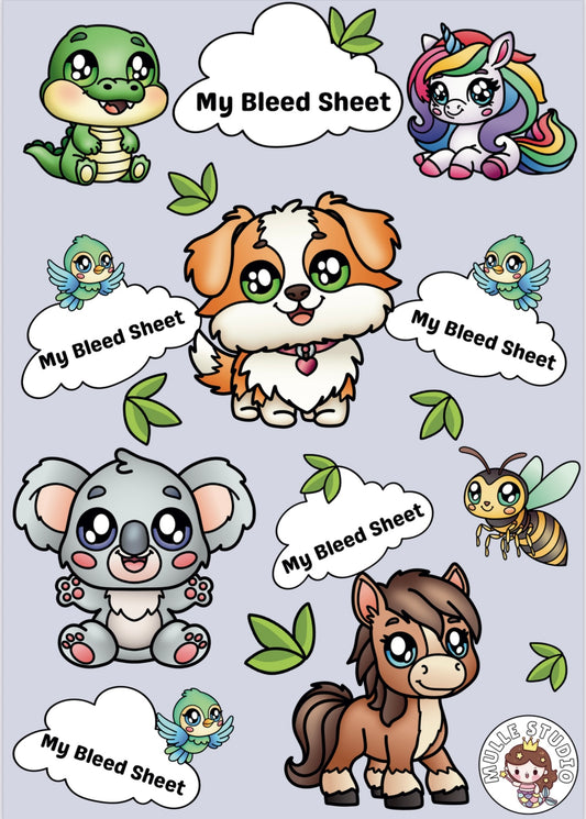 Bleed Sheet - Lilla