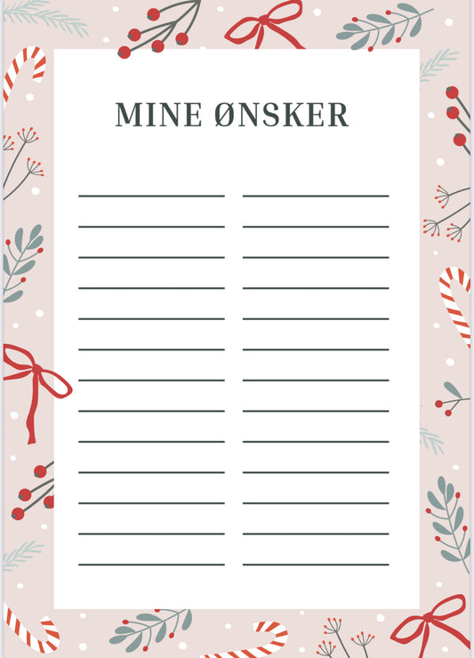 Mine Ønsker - Print Selv