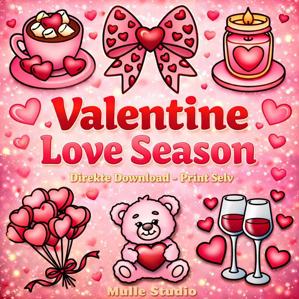 Valentine - Print Selv Bold & Easy Pakke