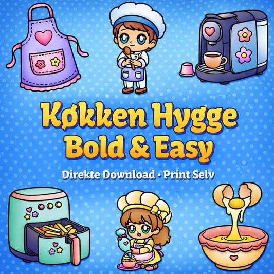 Køkken Hygge - Print Selv Hygge Pakke