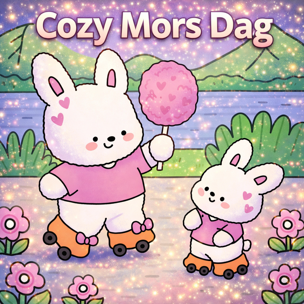 Mors Dag farvelægning til børn – print selv PDF | Cozy Mors Dag